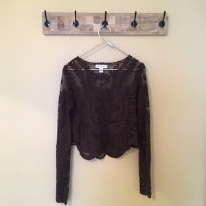 Lace Long-Sleeve Top